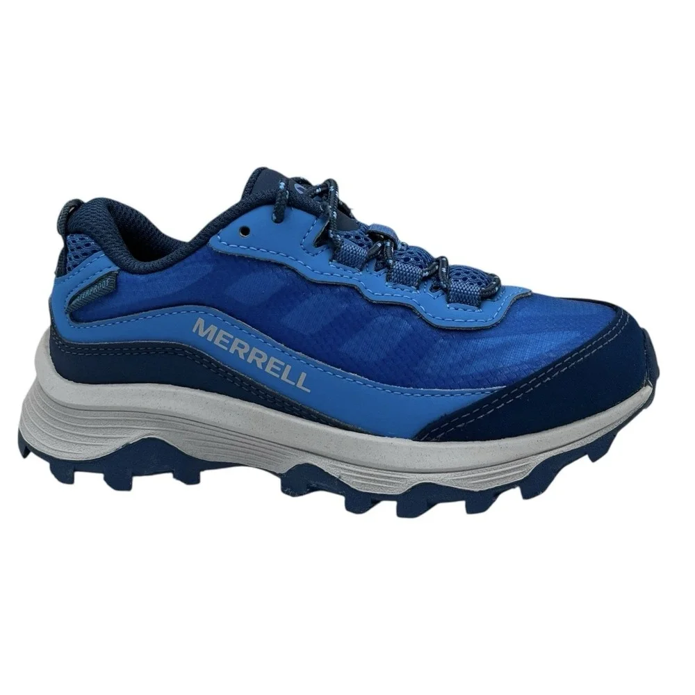 Merrell Moab Speed Little Boys Girls Waterproof Hiking Sneaker Size 13 Blue